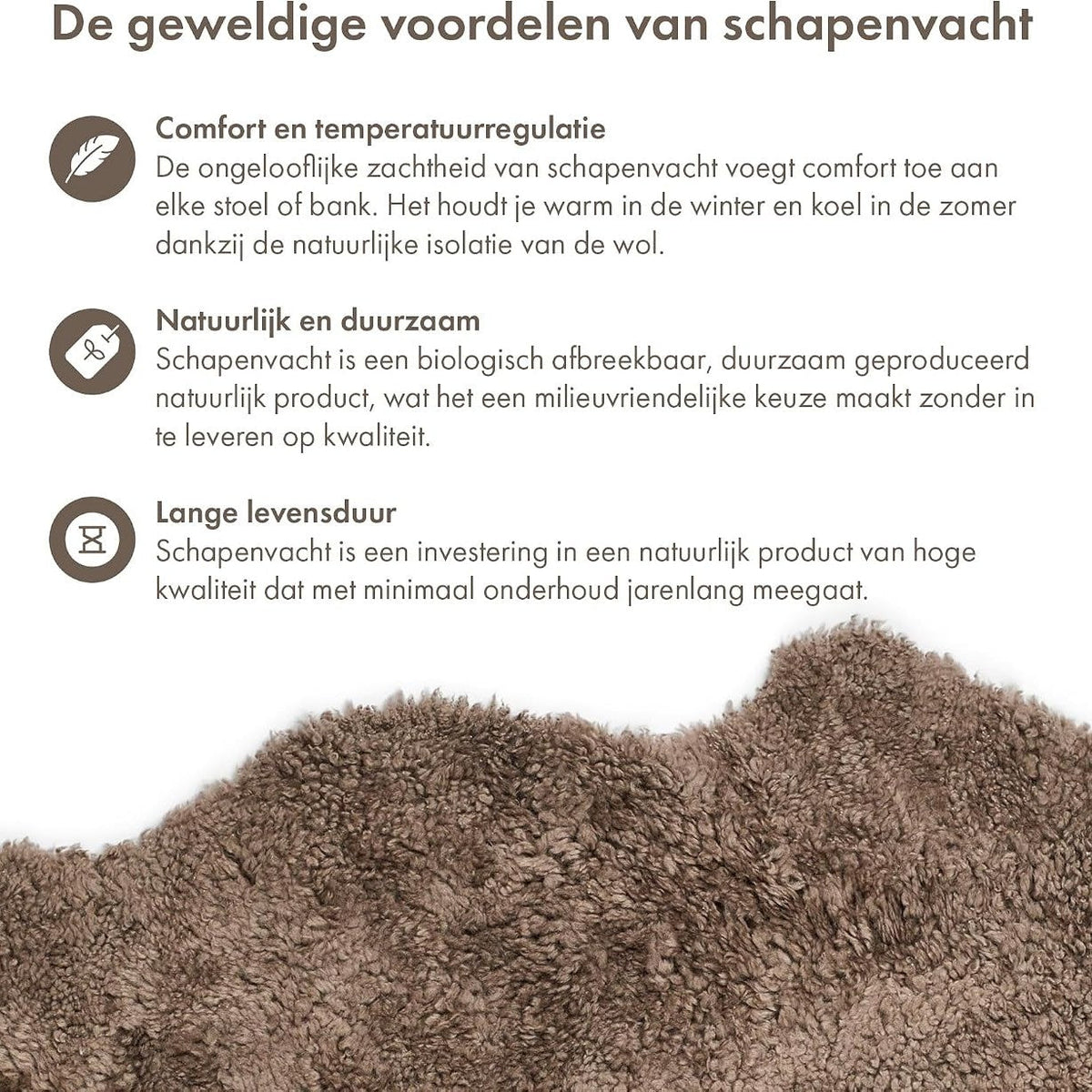 Skóra owcza Merino z krótkim włosiem 90x60 cm – Nordic Sheep