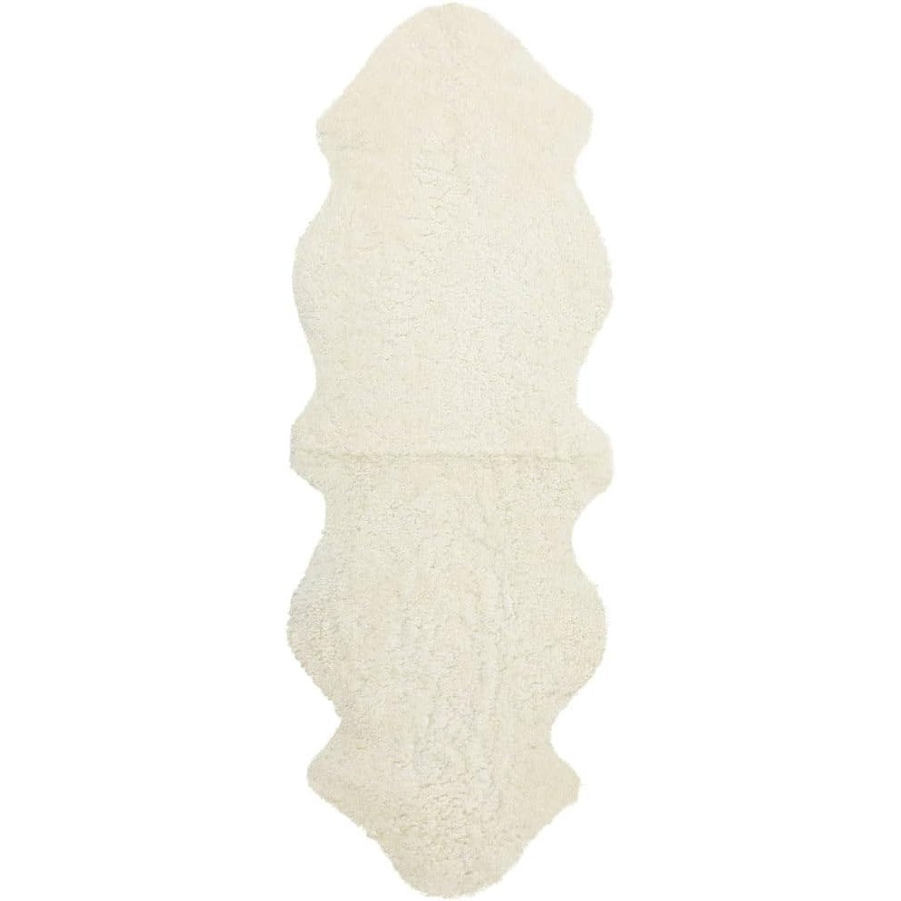 Podwójna skóra owcza Merino – biały